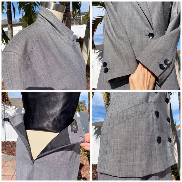 Vintage 80’s ESCADA Double Breasted Blazer & Skirt Set - Picture 14 of 16